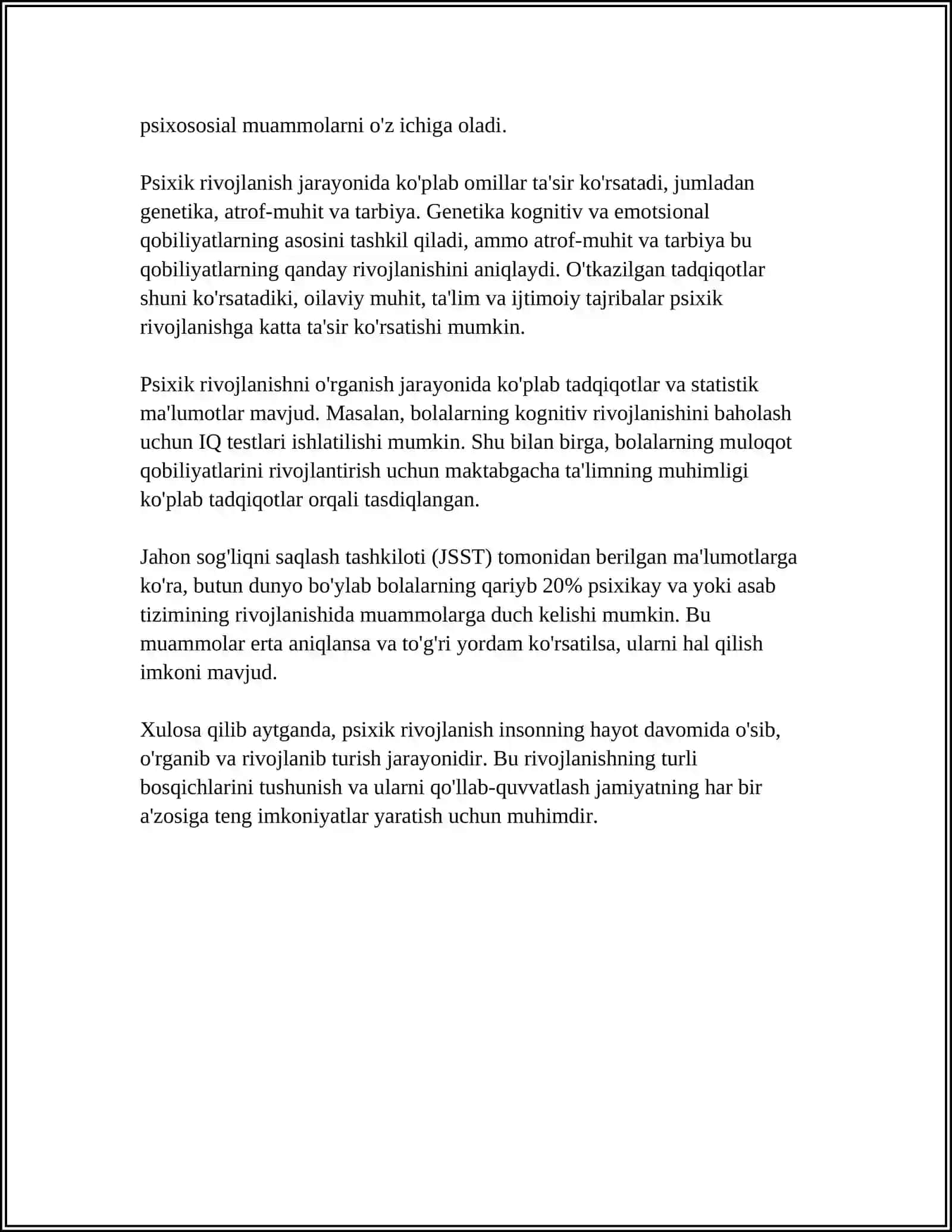 PSIXIK RIVOJLANISHNING ASOSIY QONUNIYATLARI 4