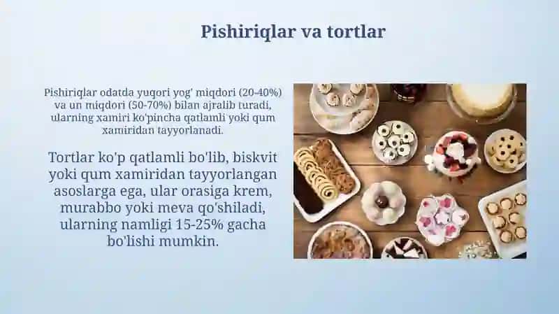 Qandolat mahsulotlarining umumiy xususiyatlari, assortimenti va tasnifi 4