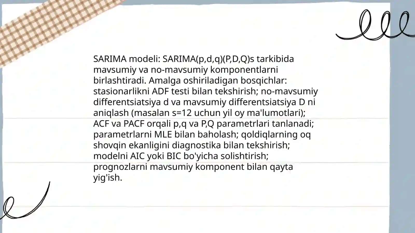 Mahsulot narxini prognoz qilish qilish matematik modeli 4