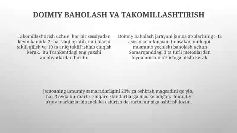 Oʻquvchilar jamoasi rivojining asosiy shart sharoitlari 4