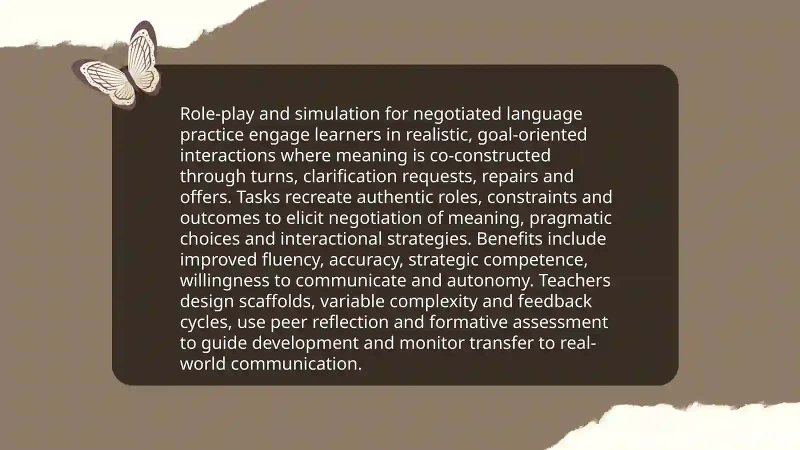 Experiential and negotiated language learning 4