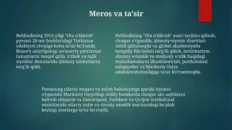 MahmudXòja Behbudiyning padarkush dramasi 4