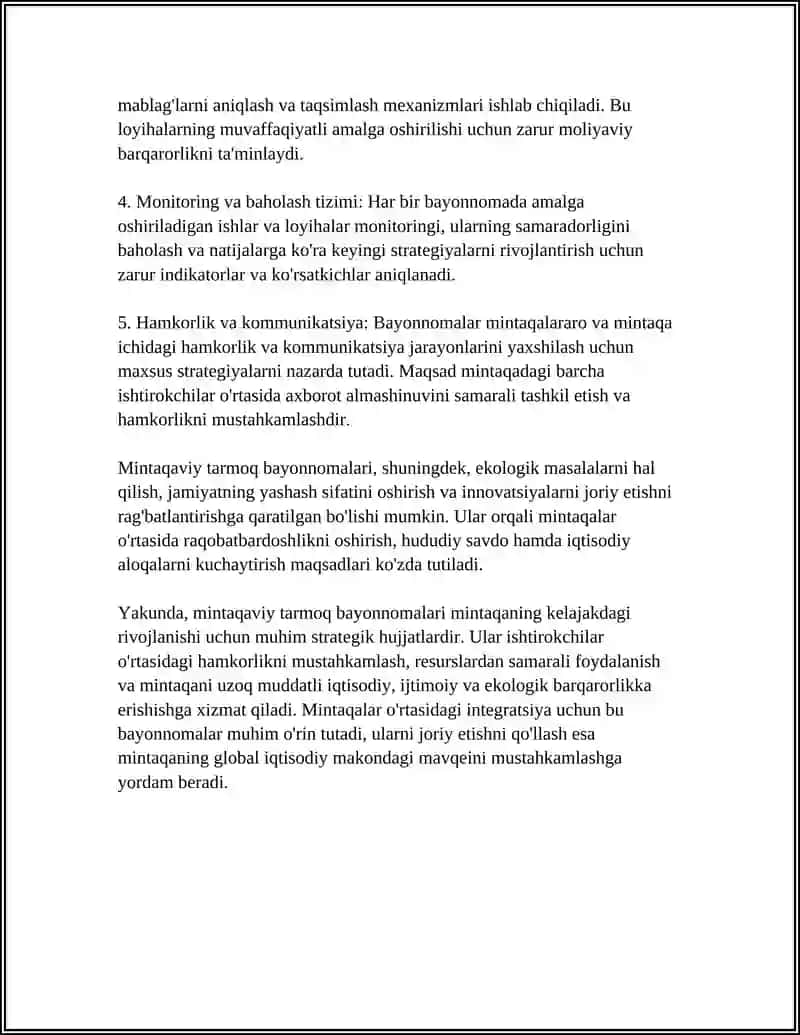 MINTAQAVIY TARMOQ BAYONNOMALARI 4