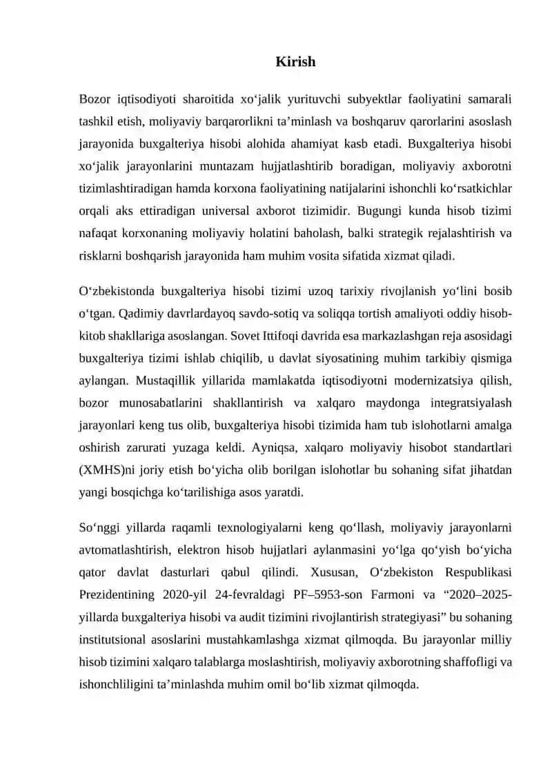 Buxgalteriya hisobi va hisobotini tashkil etish 4