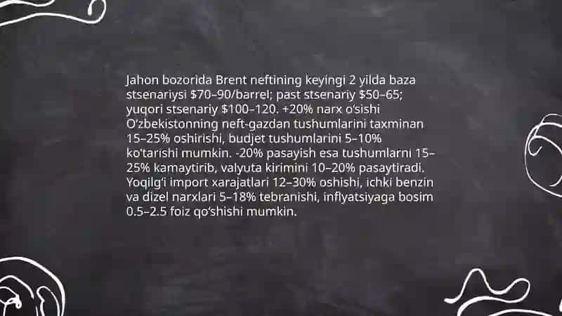 Neft sanoati o'sish va pasayish analizi 4