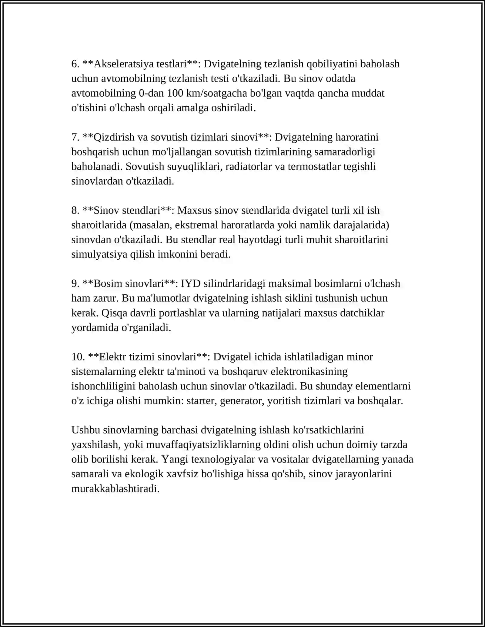 ICHKI YONUV DVIGATELLARINI SINASH TURLARI 4
