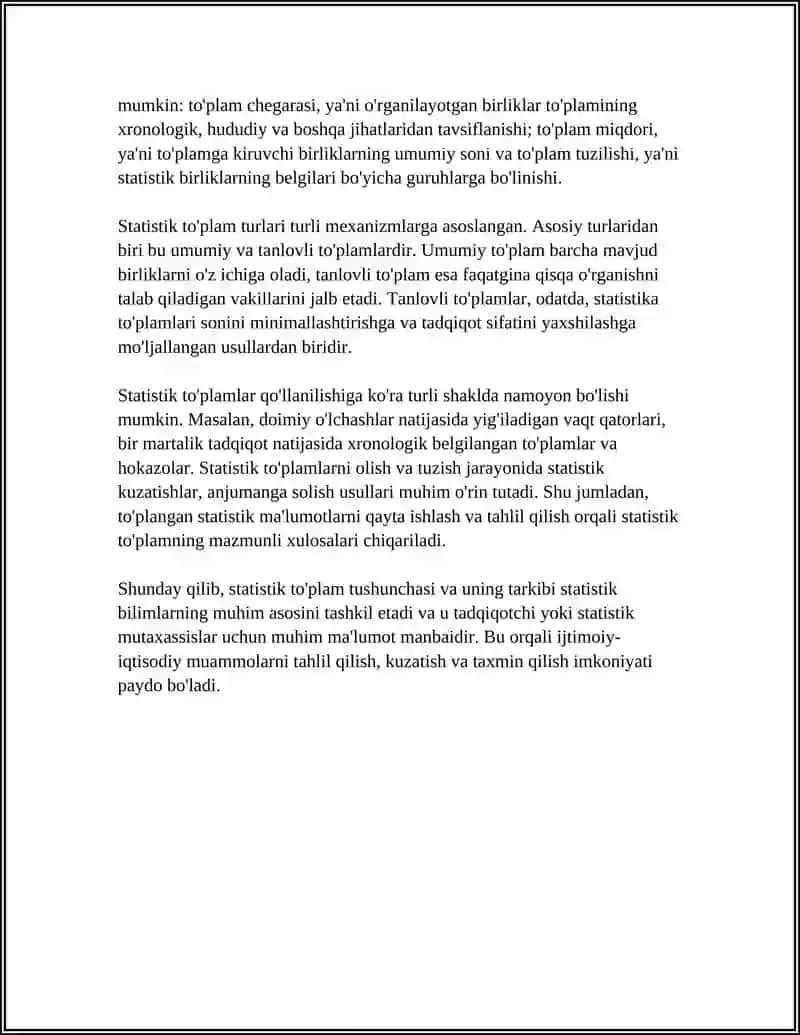 STATISTIK TO PLAM VA BELGILAR TUSHUNCHASI 4