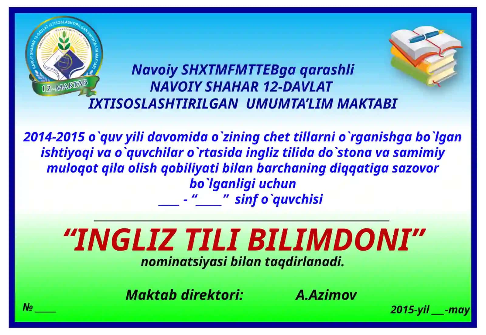 Navoiy SHXTMFMTTEBga qarashli 4
