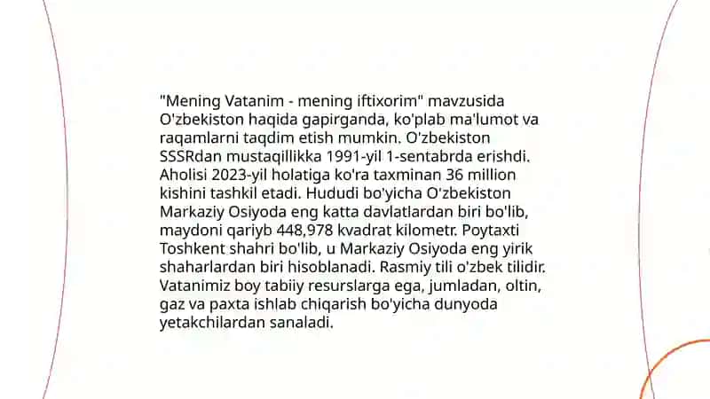 Oʻzbekiston mening vatanim 4
