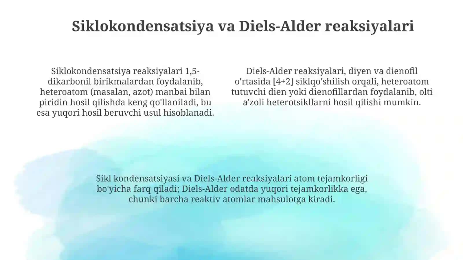 6-a'zoli geterotsikllarning ilk sintezi 4