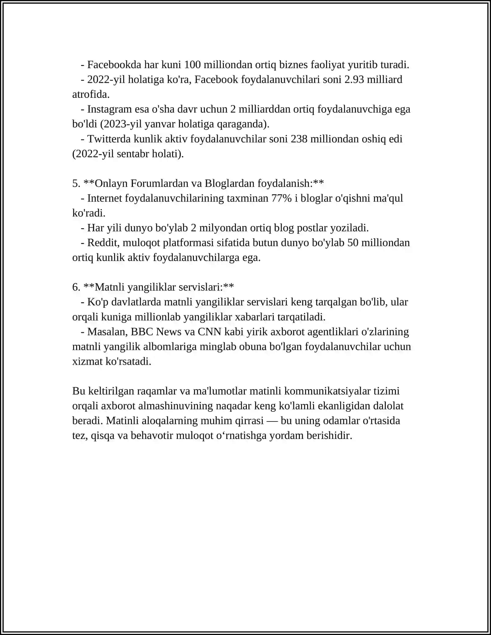 OAV ORQALI BERILADIGAN MATINLI KOMMUNIKATSSIYALAR MOHIYATINI TAHLIL ETISH 4