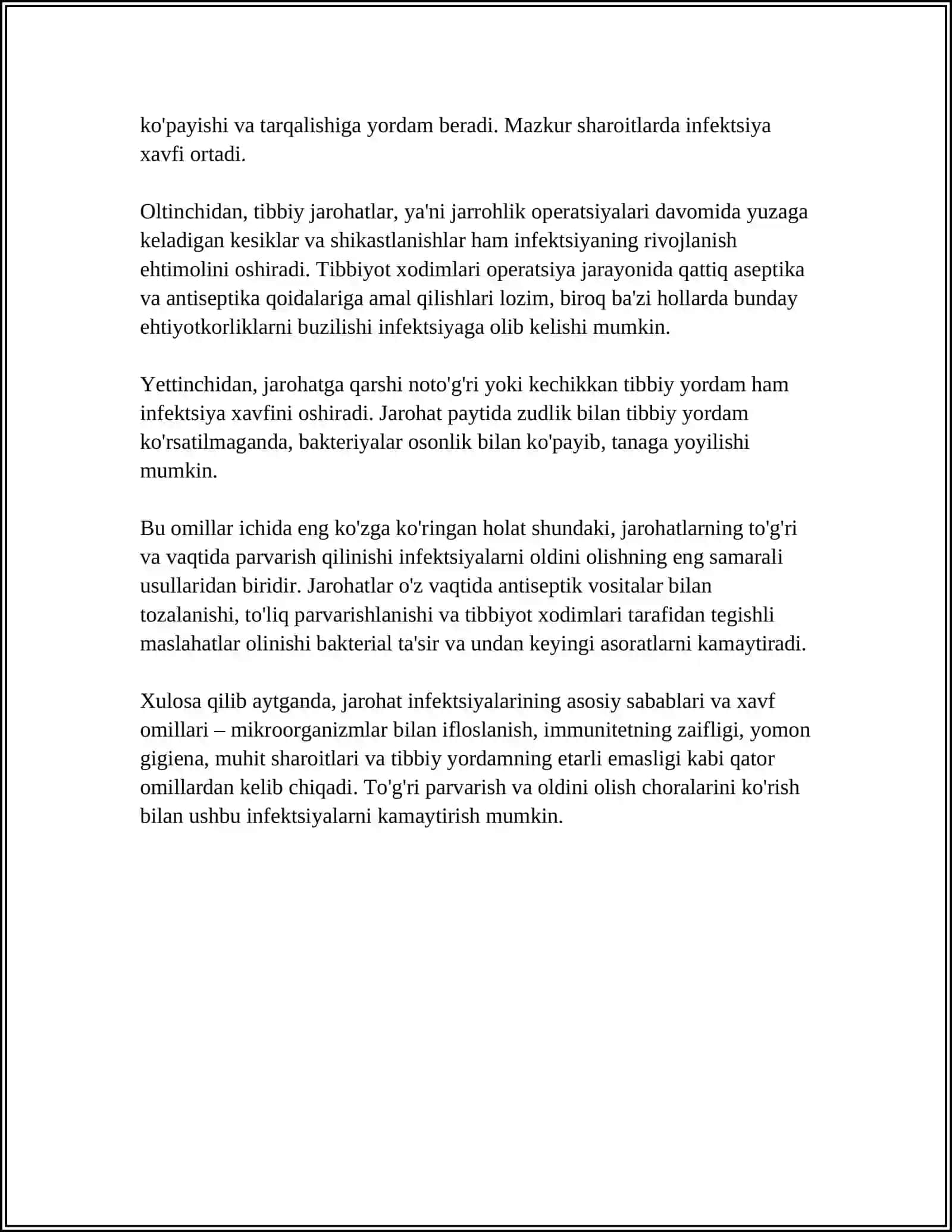 JAROHAT INFEKSIYALARI QOQSHOL QUTURISH SARAMAS 4