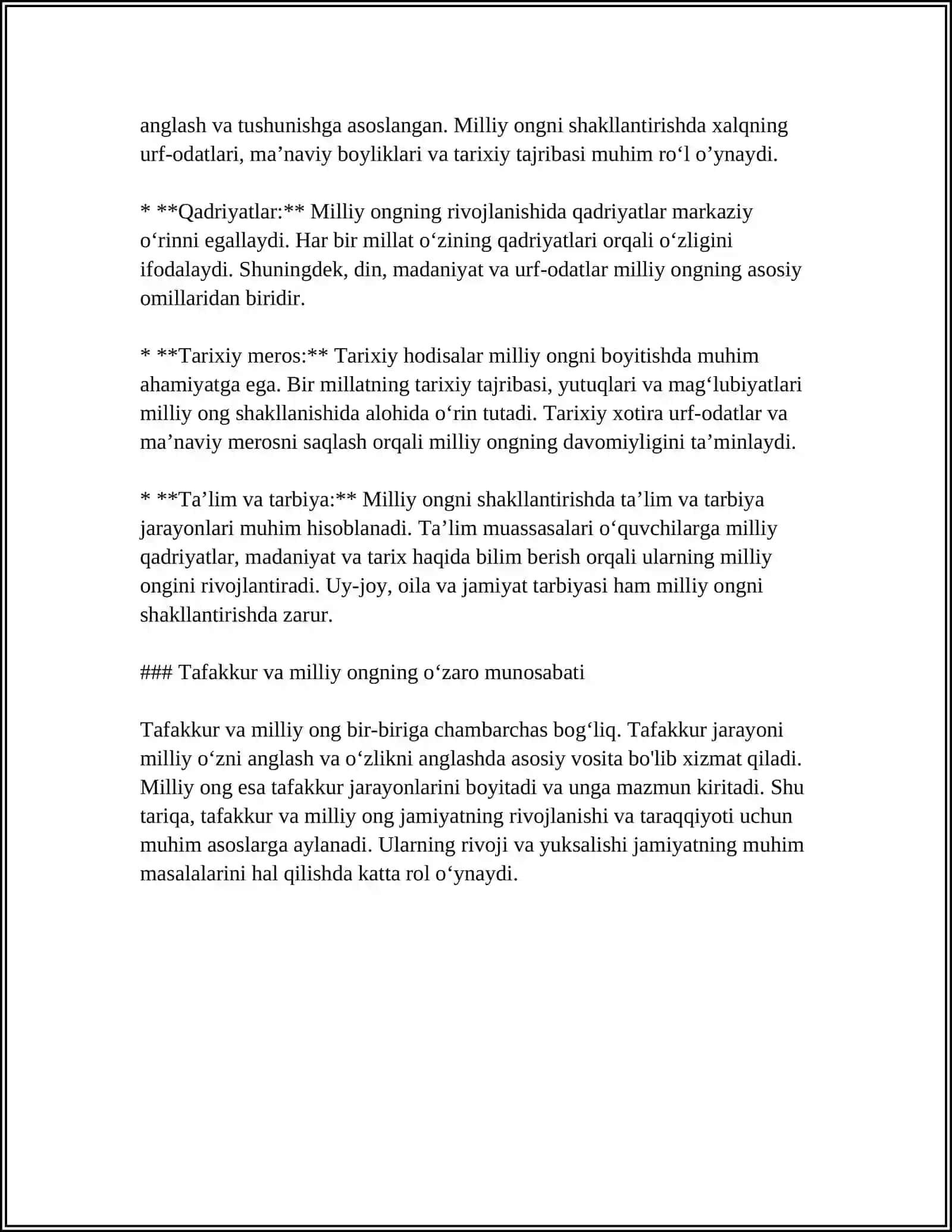 Tafakkur va Milliy Ongning Shakllanishi 4