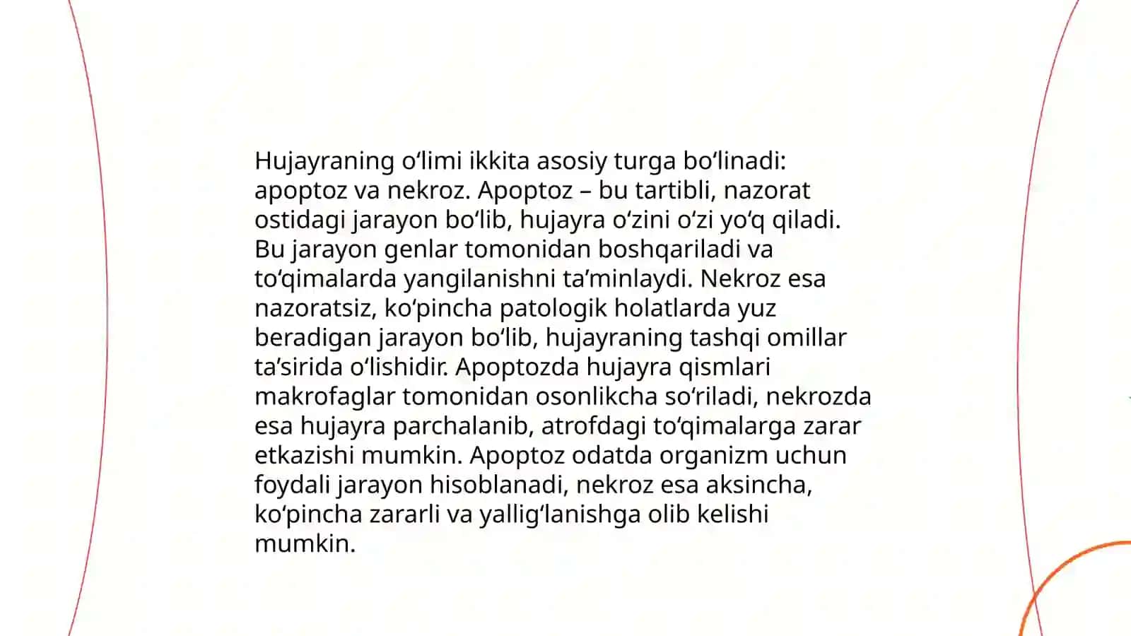 Hujayrada nekroz jarayonlarining borish mexanizimi 4