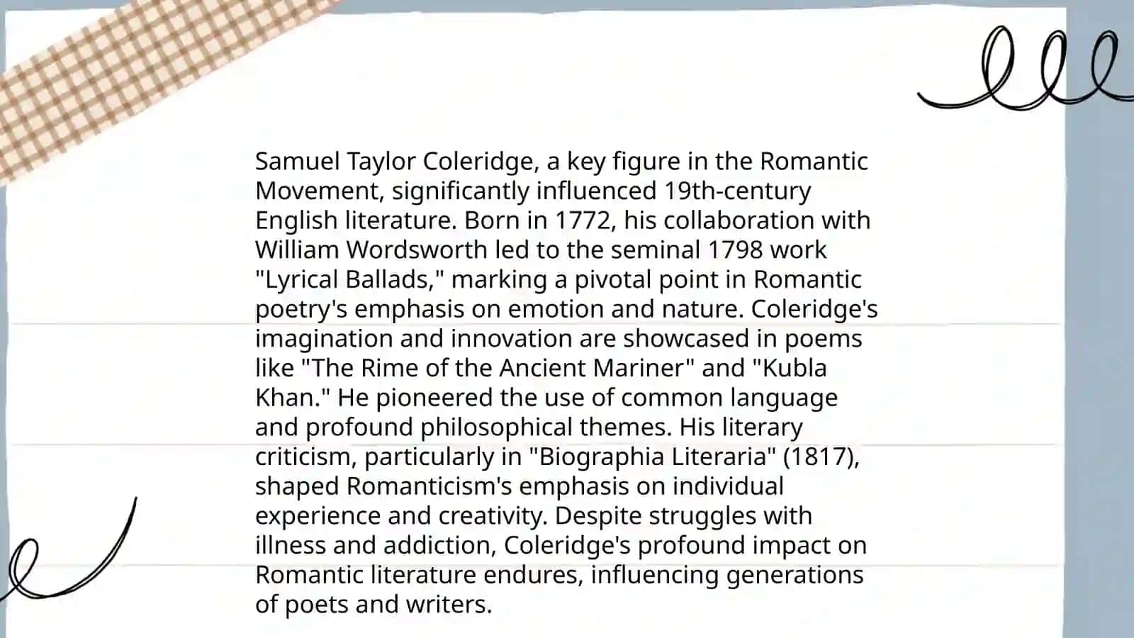 Samuel Taylor Coleridge 4