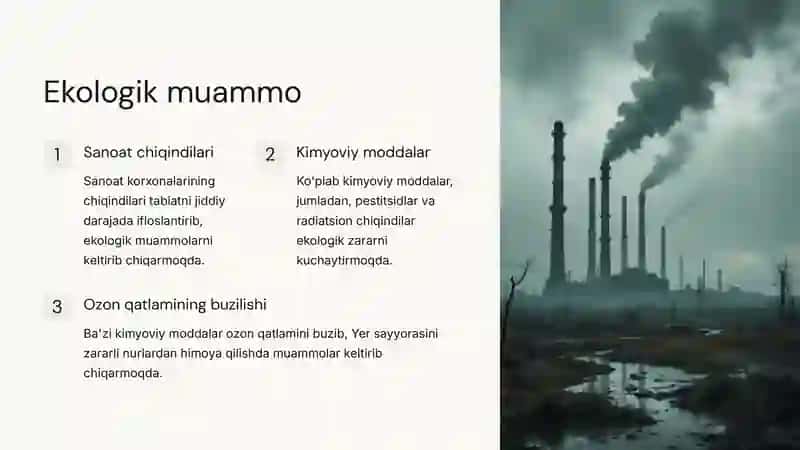 Kimyoning hozirgi kundagi dolzarb muammolari 4