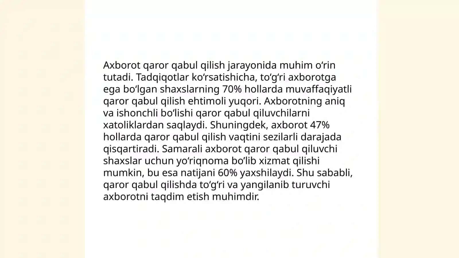 Boshqaruv qarorlarining sifati va samaradorligi 4