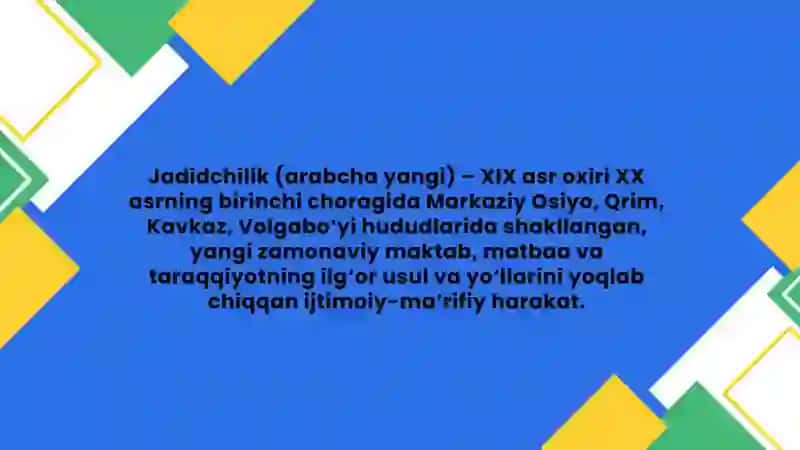 Jadidchilik metodikasi 4