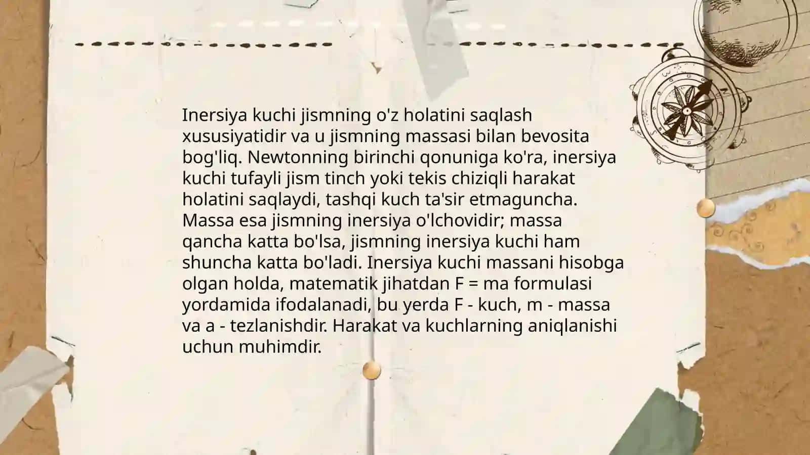 Dinamikaning prinsiplari 4