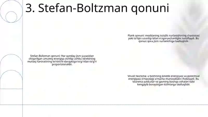 Stefan-Boltzman qonuni 4