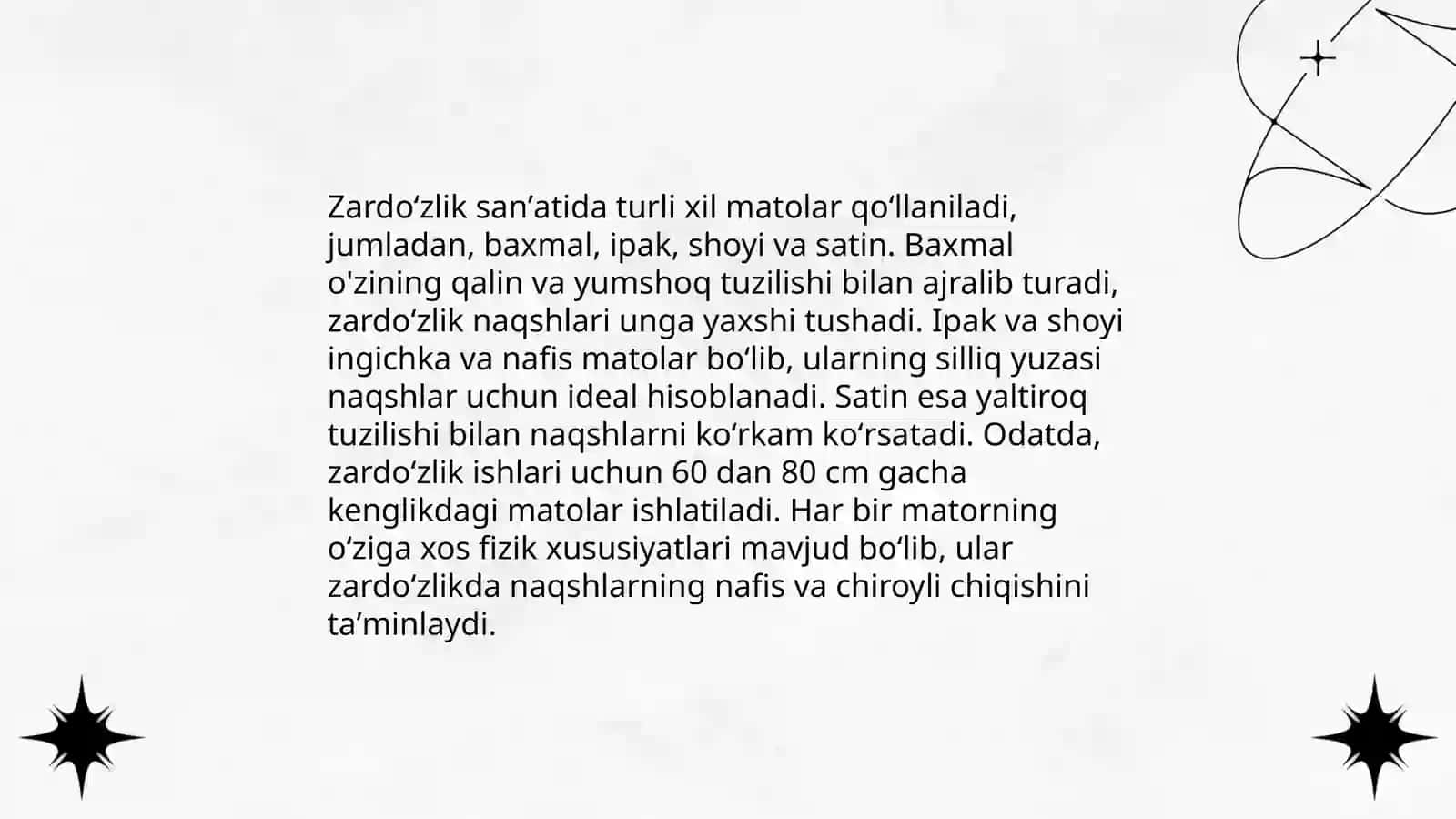 Zardoʻzlik sanʼati haqida 4
