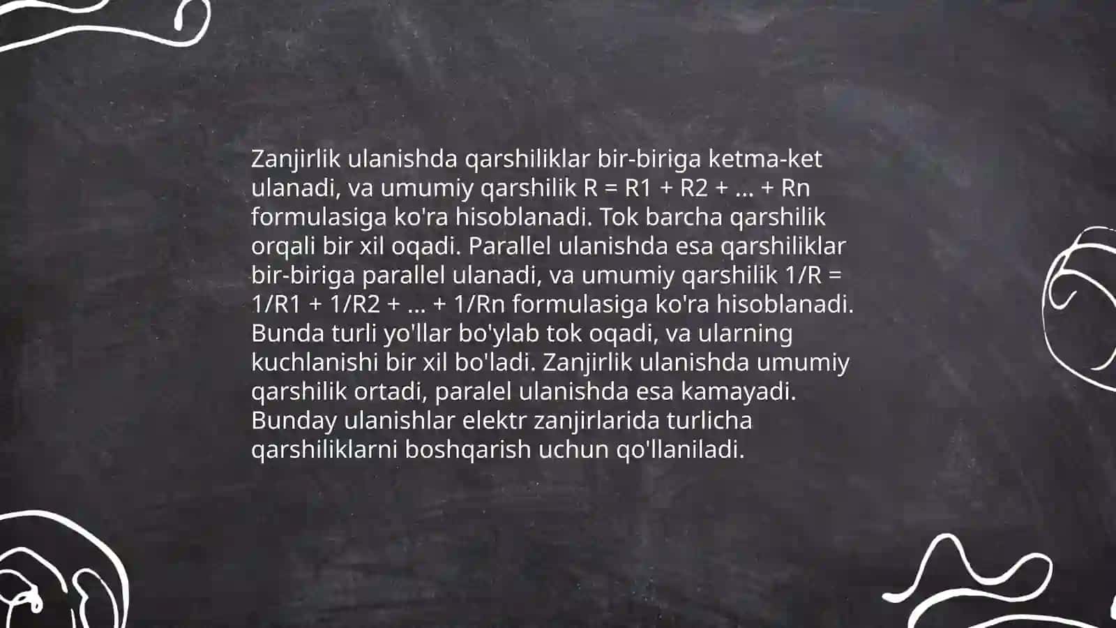Aralash va murakkab oʻzgarmas tok zanjirlari 4