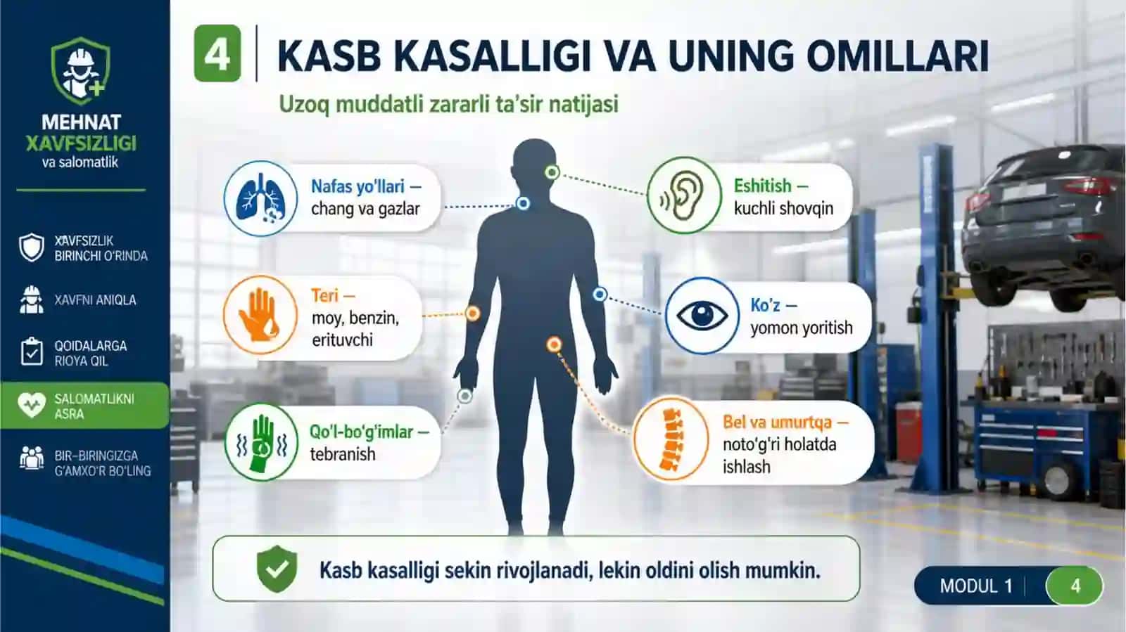 Mehnat jarayonida jarohatlanish va kasb kasalligi sabablarini tahlil qilish 4