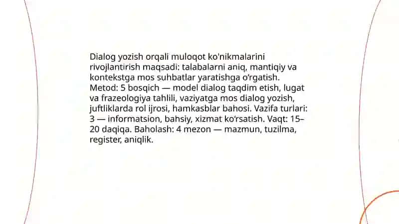 Yozish (writing) konikmasini mustahkamlash uchun ijodiy topshiriqlar tizimi 4