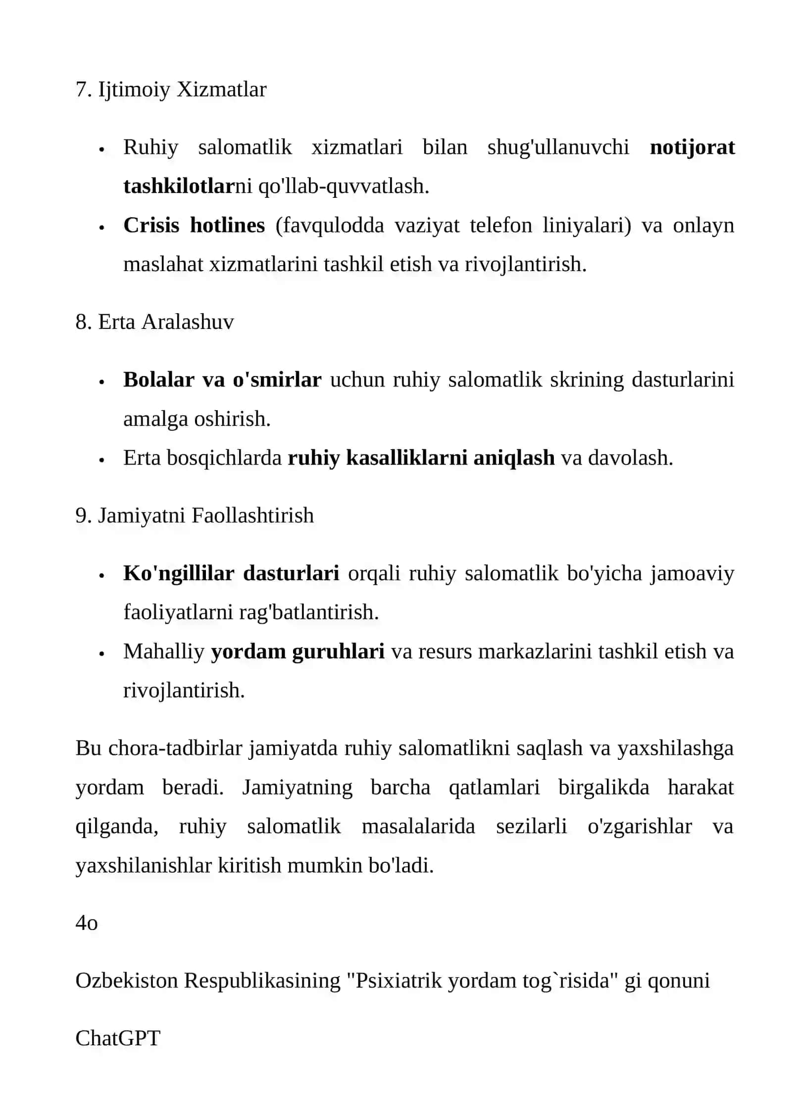 Jamoada aholining ruhiy salomatligini muhofaza qilishda hamshiraning o`rni 4