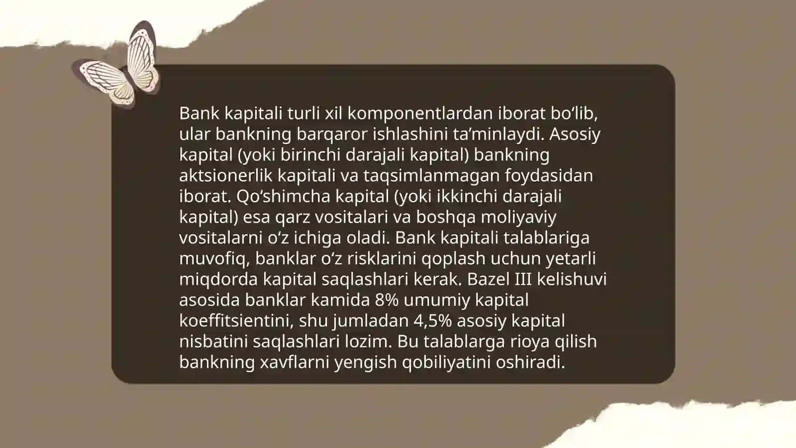 Tijorat banklarida bank kapitali shakillanishi va auditi 4