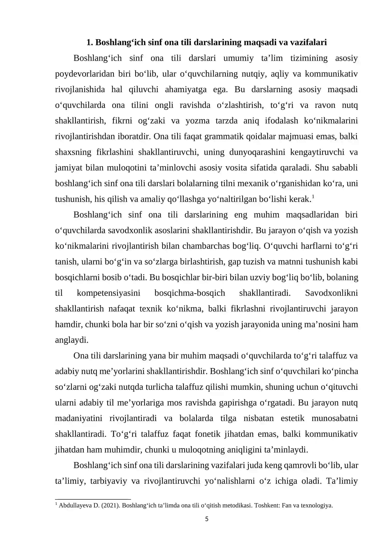 Boshlang‘ich sinf ona tili darslariga qo‘yiladigan talablar 4