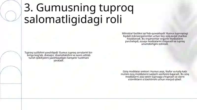 Tuproq Gumisi Va Unumdorligi 4