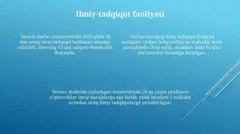 Termix Iqtisodiyot va Xizmatlar Universiteti 4