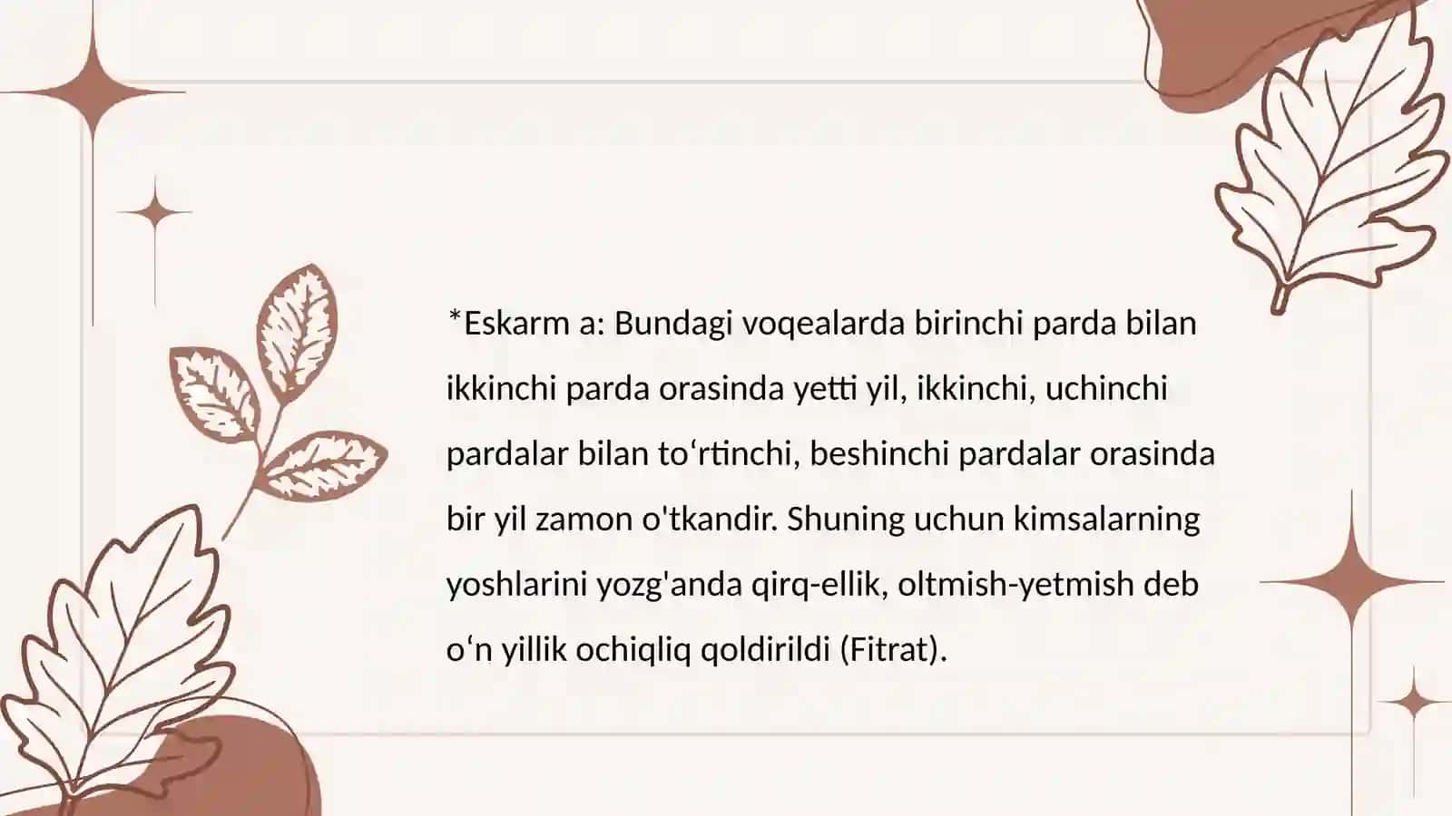 Dramatik asarlar tahlil qilish metodikasi "Abulfayzxon"dramasi asosida 4