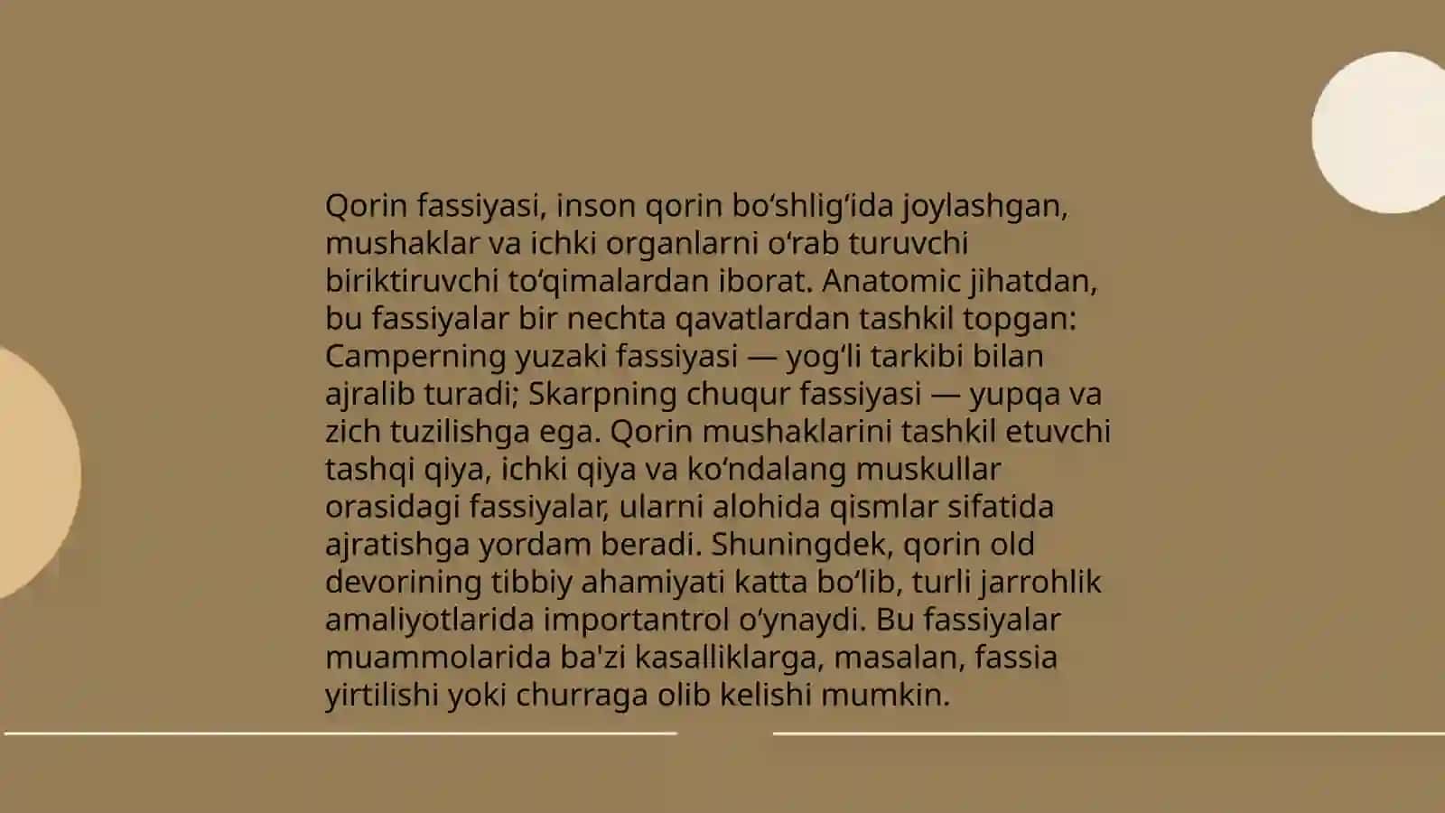 Ko'krak va qorin fassiyalari, ularning klinik ahamiyati 4