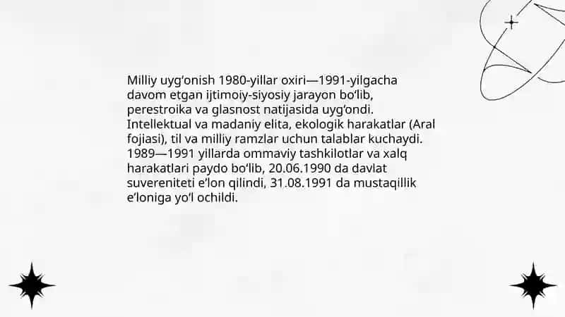 Perestroyka va glasnostaning Oʻzbekistonga taʼsiri 4