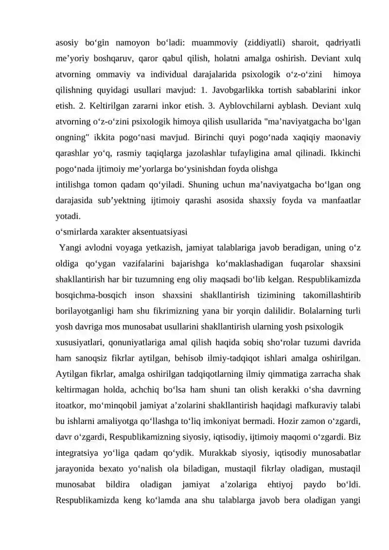 OILA VA DEVIANT XULQ ATVOR MANBAALARI 4