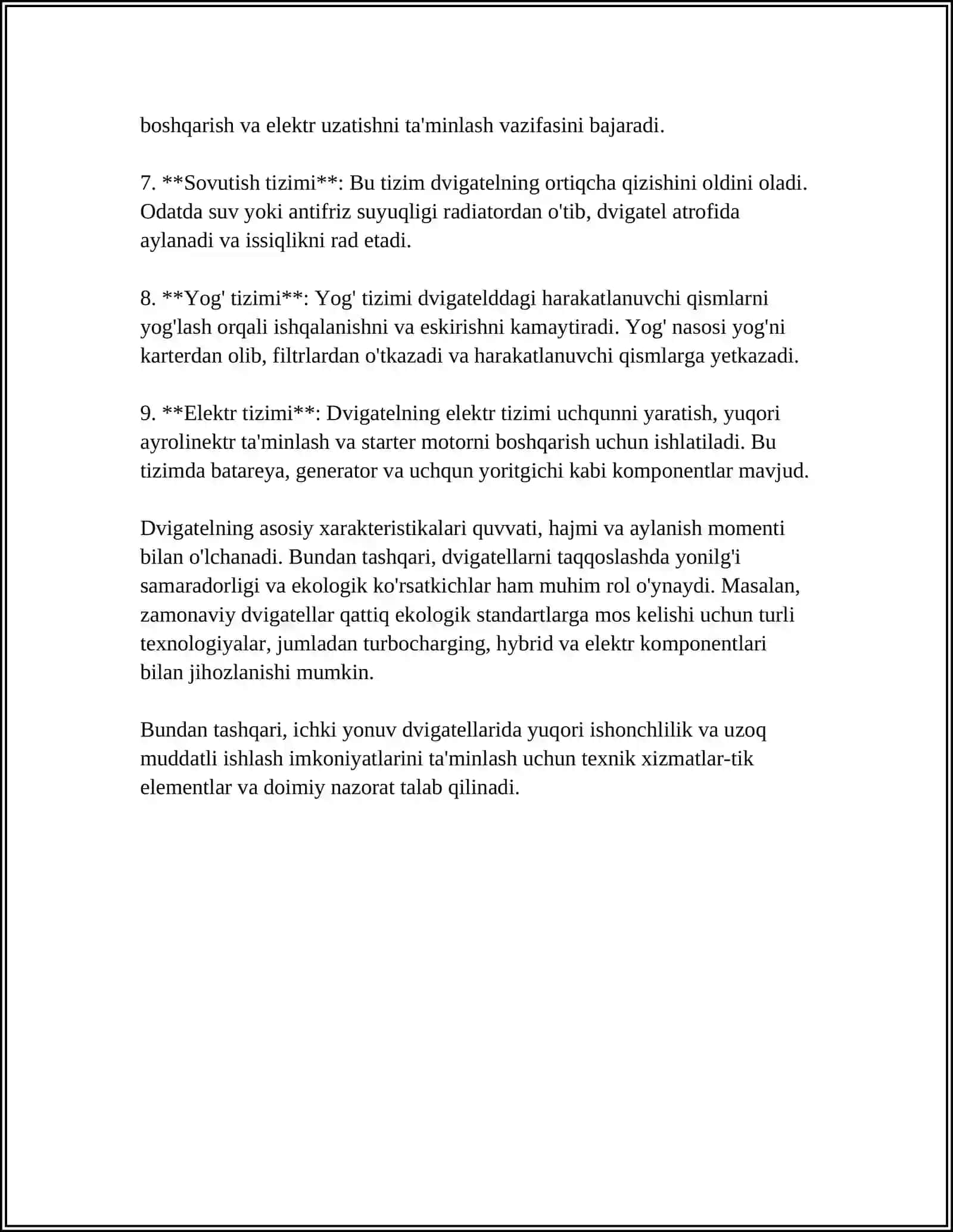 DVIGATELLARNING MOYLASH TIZIMI,TUZILISHI VA ISHLASHNI URGANISH 4