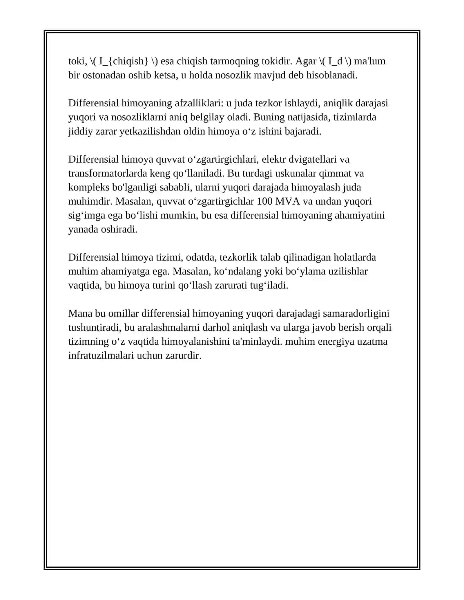 DIFFERENSIAL HIMOYANING NOBALANS, TOKLARI 4