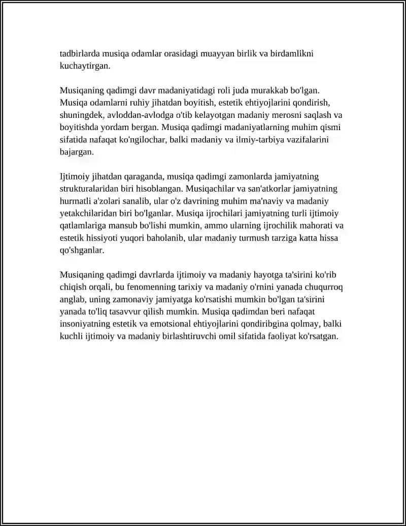QADIMGI DAVR MUSIQASI FIKR MULOHAZA MUNOZARALAR RAKURSIDA 4