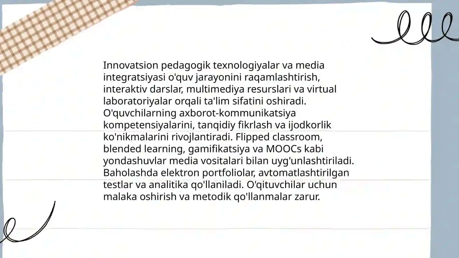 Media madaniyat va innovatsion pedagogik texnologiyalar 4