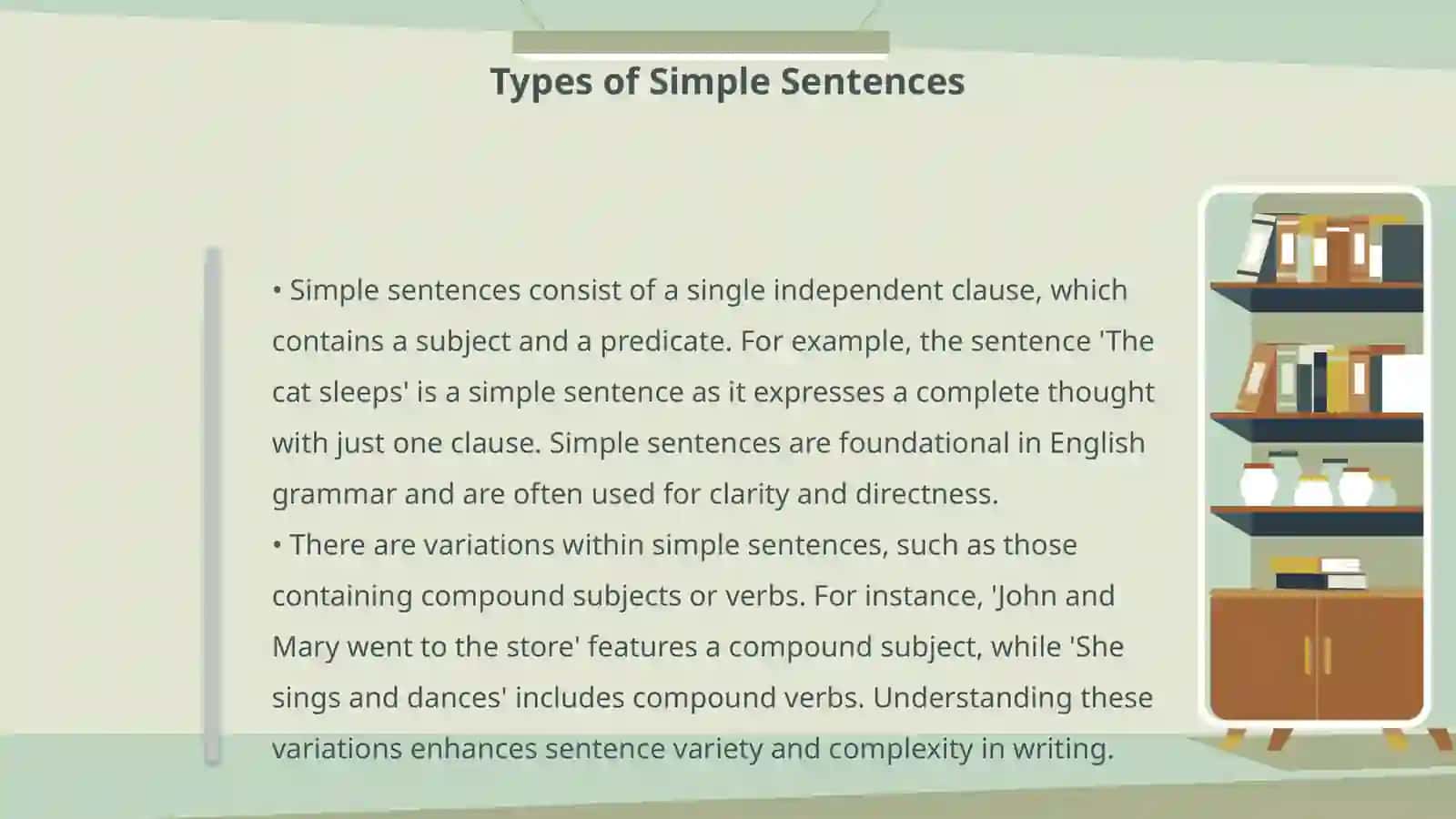 The structural classification of sentences in English 4