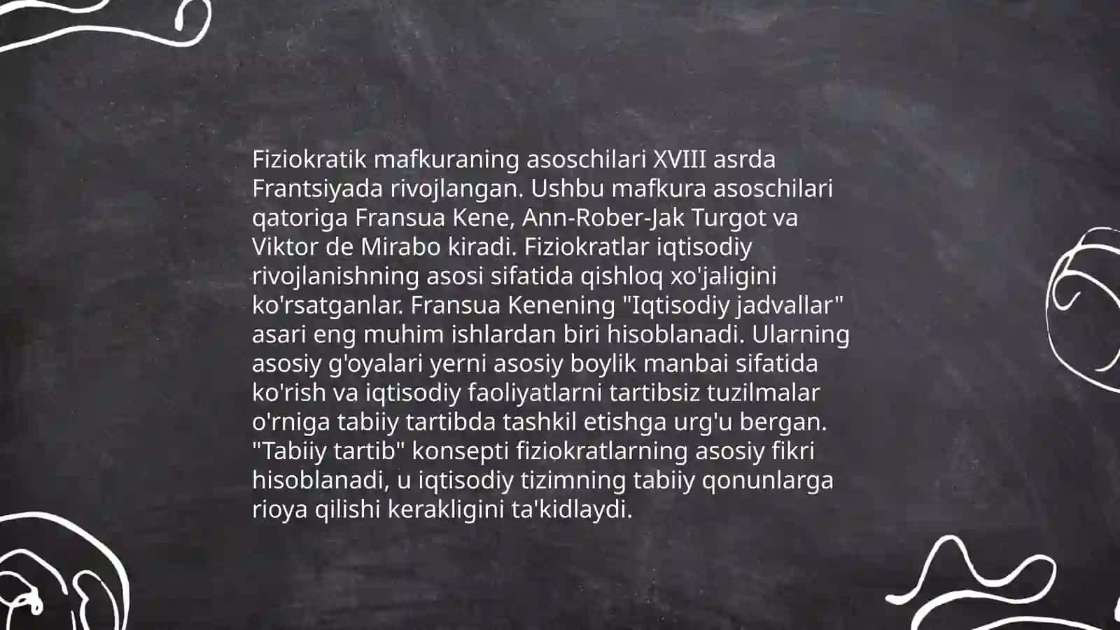 Fiziokratizmning umumuiy xarakteristikasi 4