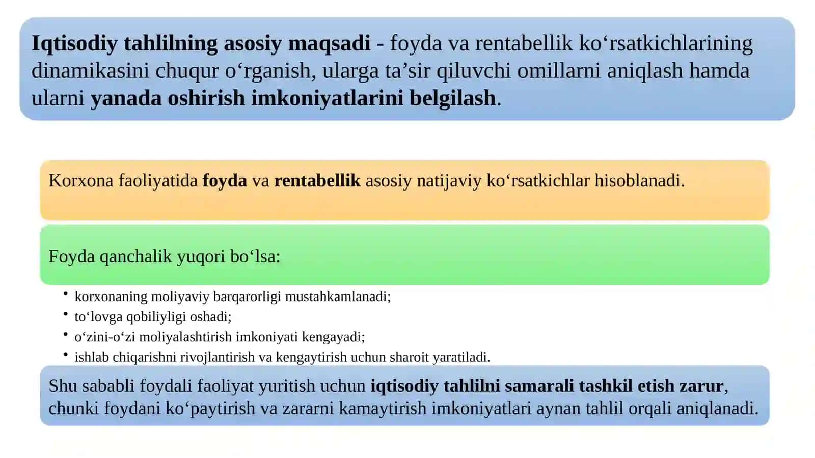 Korxonaning ichki muhitini tahlil qilish 4