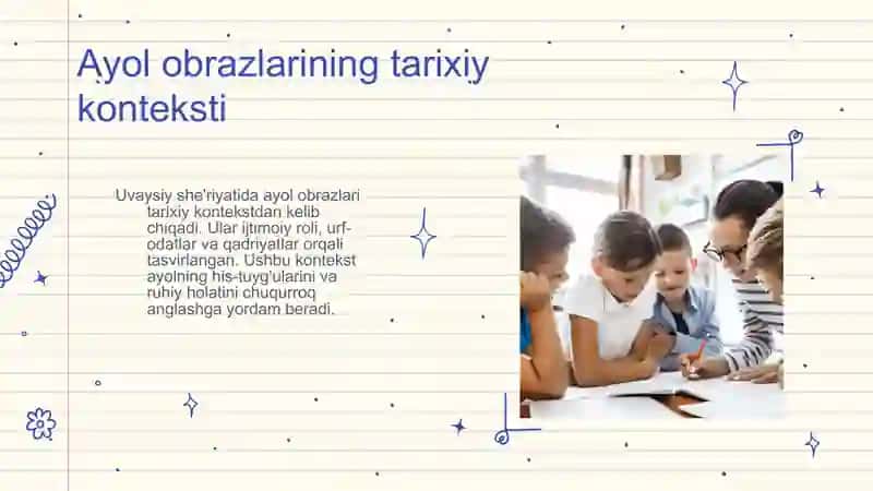 Uvaysiy she'riyatida ayol lirikasining poetik talqini 4