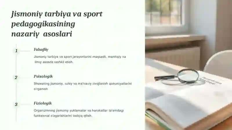 Mavzu:Jismoniy tarbiya va sport pedagogikasini fanining mazmuni asosiy kategoriyalari 4