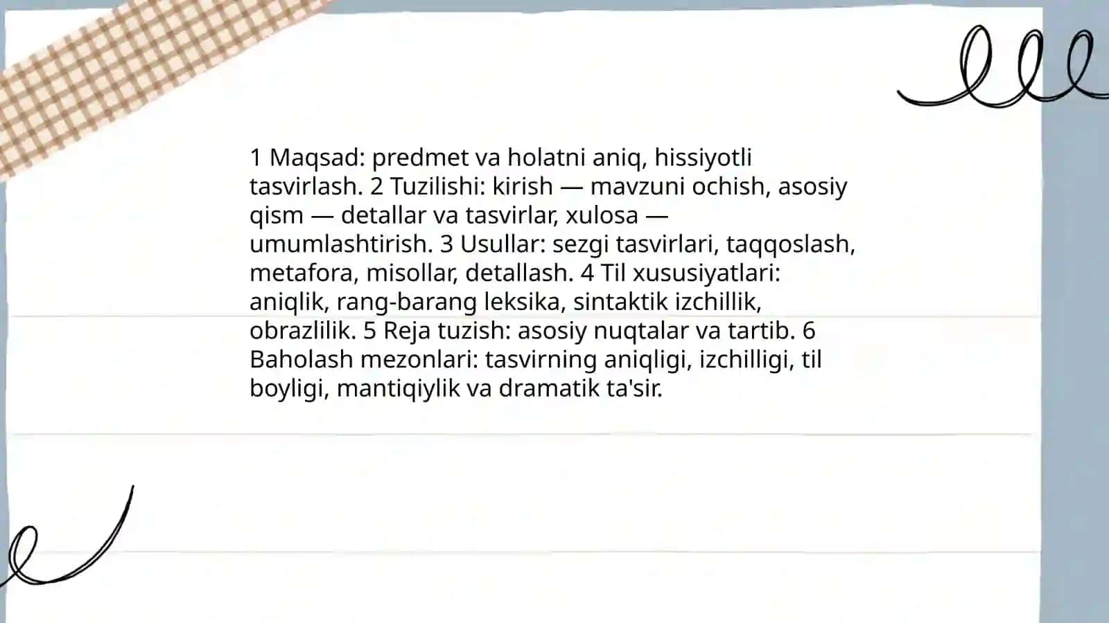 Insho turlari bo‘yicha insho yozishni tashkil etish va uni baholash 4