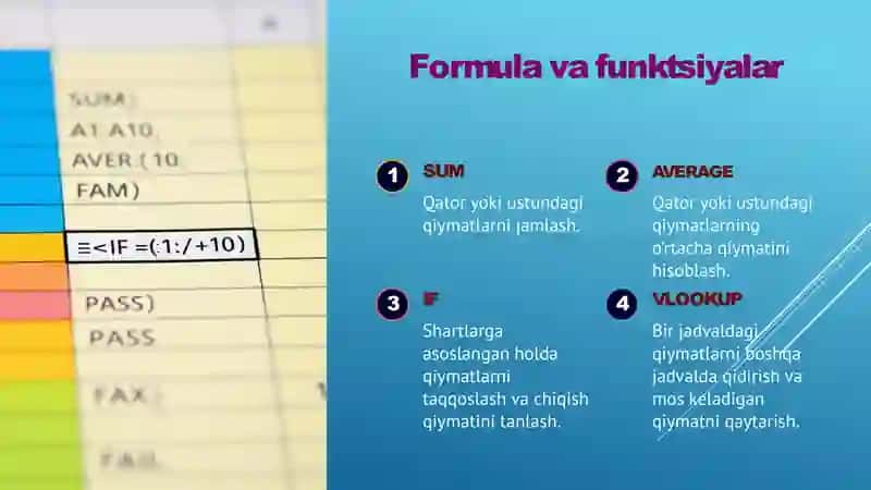MS Excel yordamida iqtisodiy masalalarni yechish 4