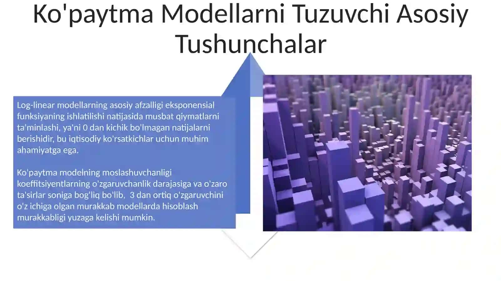 ADDITIV VA MULTIPLIKATIV EKONOMETRIK MODELLARNI TUZISH 4