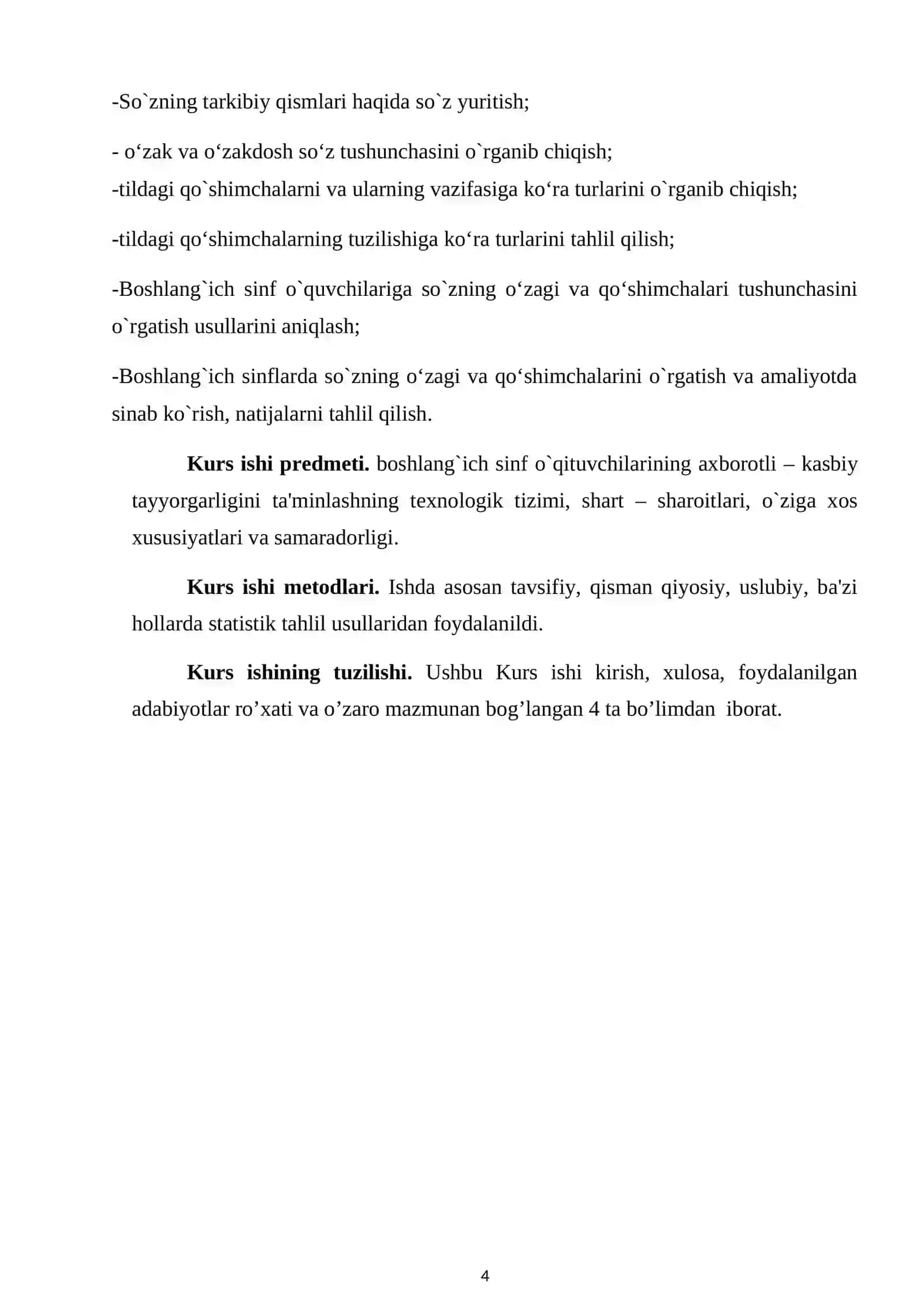 Ozbek tilshunosligida morfema va qo’shimcha munosabati masalasi 4